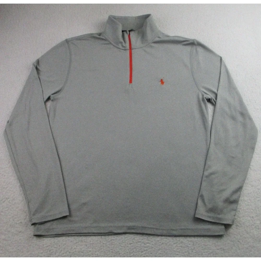 Polo Ralph Lauren Sweater Mens Mediun 1/4 Zip Performance Stretch Golf Pullover